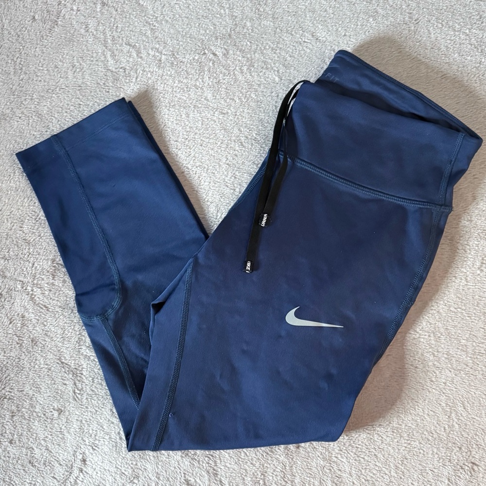 NIKE Dri-Fit Blue Cropped Leggings